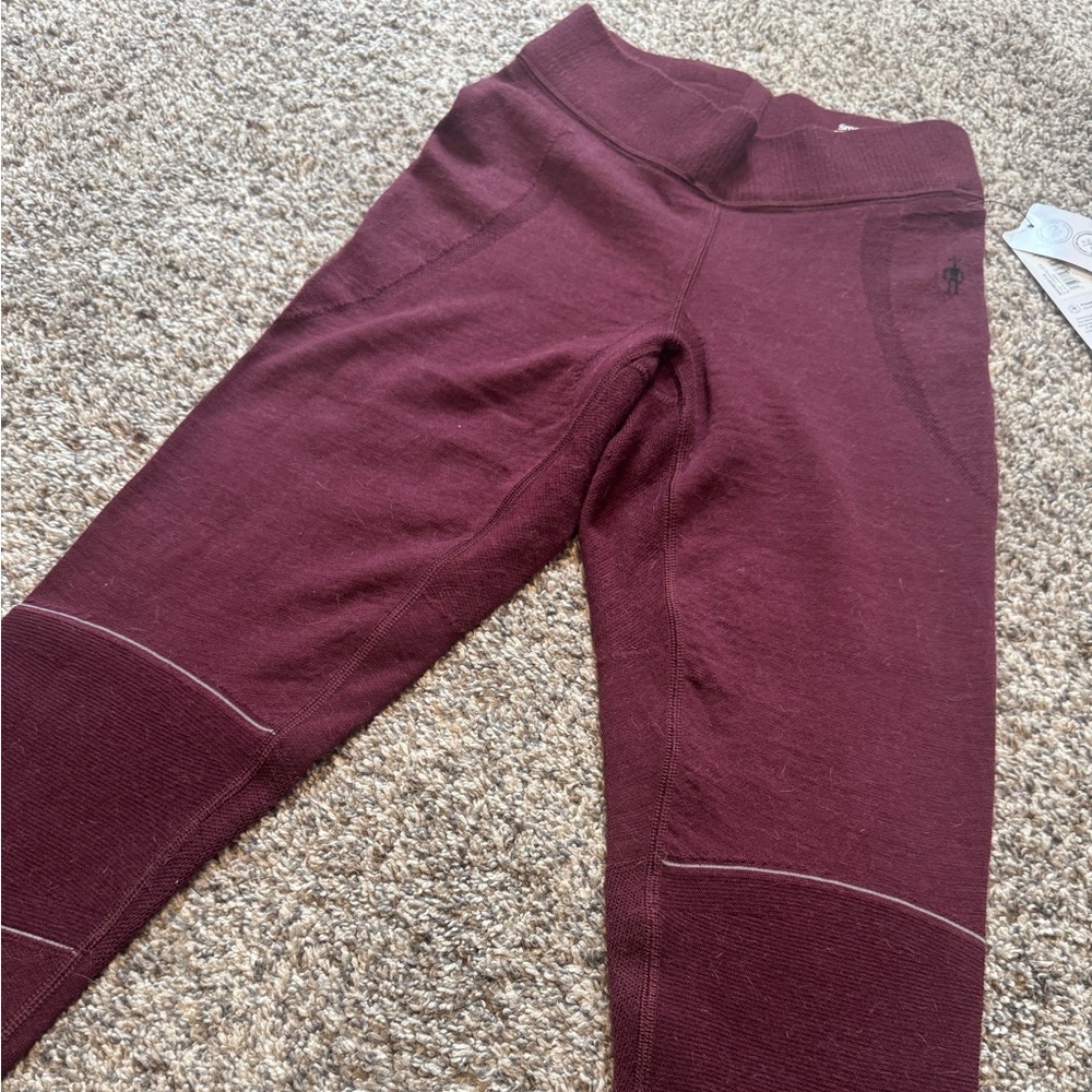 Smartwool Women's Intraknit Merino Thermal Leggings Women’s Small Black Cherry